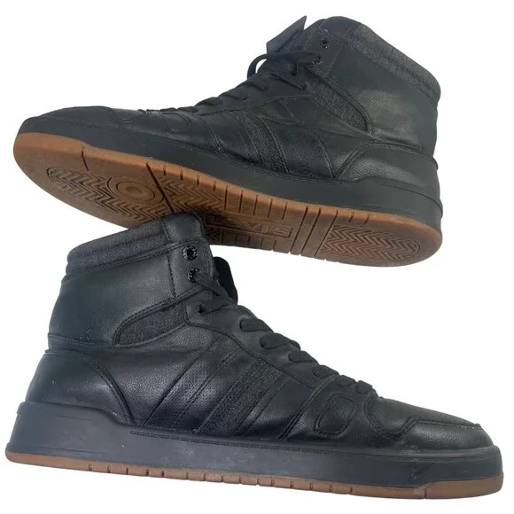 Levi's Mens 520 BB Hi FM Fashion Black Hightop Sneaker Shoe Size 12 - Picture 7 of 8